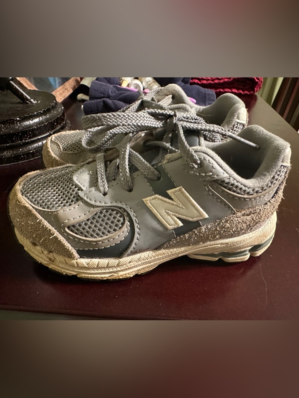 New Balance Kids' Gray Athletic Sneakers 8c 2002R